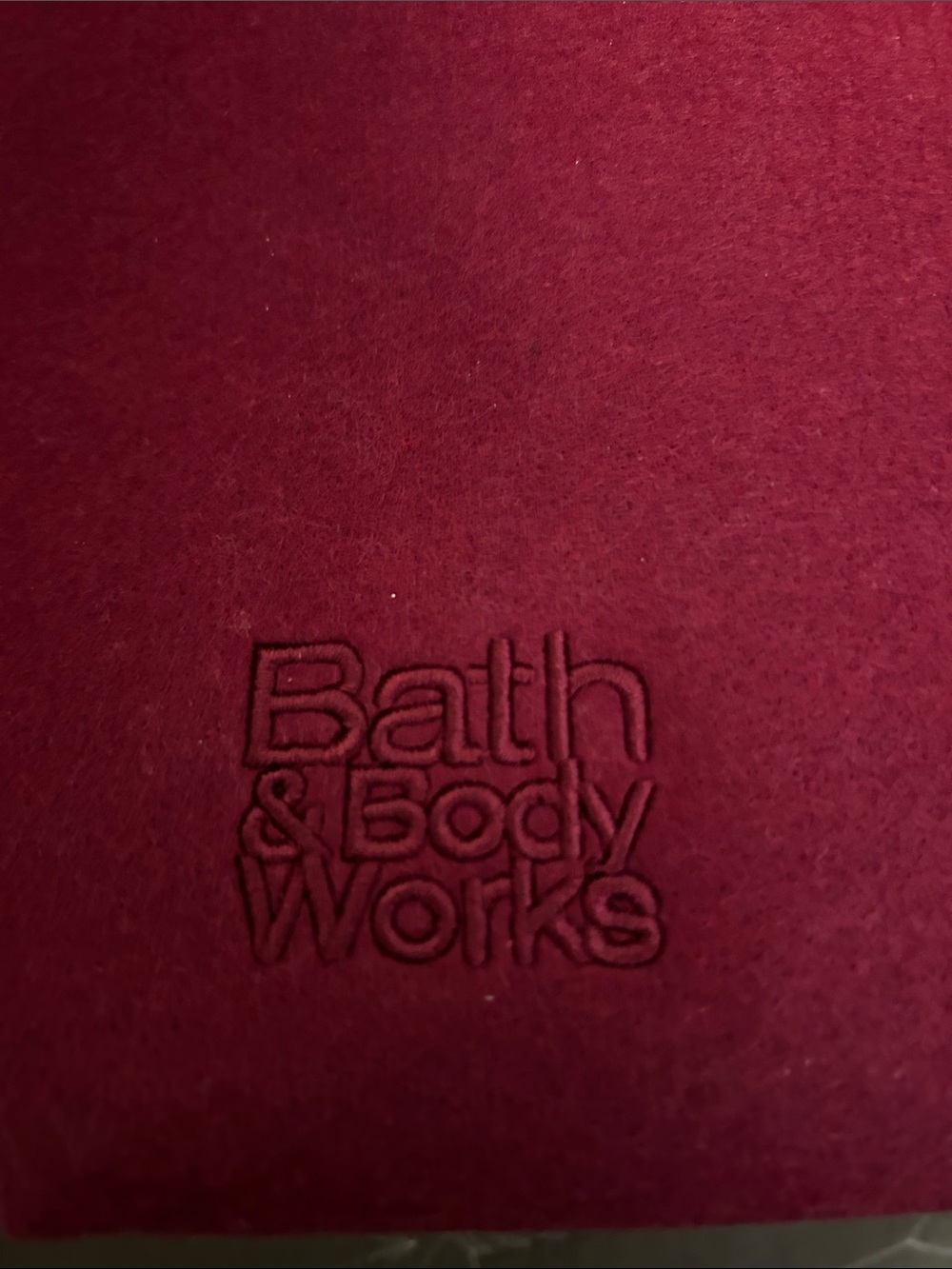 Bath & Body Works Raspberry Felt Tote - Picture 3 of 4